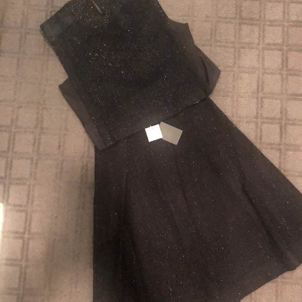 Two piece vest and skirt set